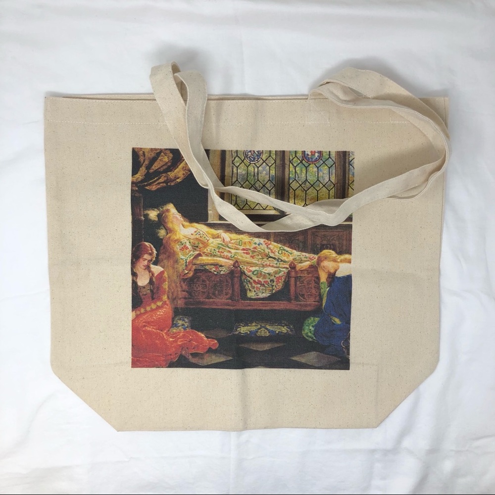 NWOT The Sleeping Beauty 1921 Painting Tote Bag